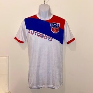 Unisex Loot Wear Exclusive Transformers Bumblebee/Autobots Soccer Style Jersey